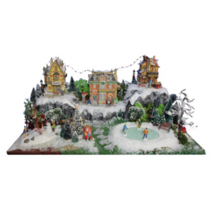 Christmas Village Valley 78x25x20cm